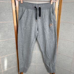 Nike Air Gray Womens Small Joggers Metallic Rose Gold Comfy‎ Cozy Sweatpants
